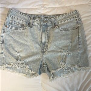 Old Navy Blue Jean Shorts with Distressed Details